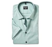 Marvelis Chemise à manches courtes pour homme, couleur unie, 18 New York Kent, Vert 45, 42