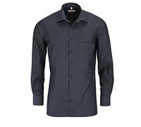 Marvelis - Chemise à manches longues, Comfort Fit, col Kent - Noir - 42