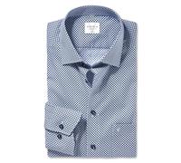 Marvelis Chemise à manches longues pour homme, coupe ajustée, couleur unie, 13 New Kent, Bleu 11., 43