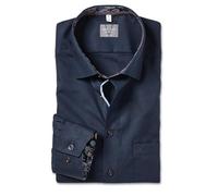 Marvelis Chemise à manches longues pour homme, coupe confortable, unie, 13 New Kent, Marine 18., 42