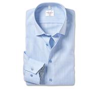 Marvelis Chemise à Manches Longues pour Homme, Coupe Non ferroviaire, Unie, 13 New Kent, Bleu 11., 42