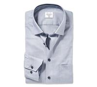 Marvelis Chemise à manches longues pour homme, en sergé, 13 New Kent, Bleu 11., 45