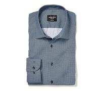 Marvelis Chemise d'affaires à manches longues pour homme, coupe ajustée, impression rotative, New York Kent, Marine 18., 39