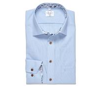 Marvelis Chemise d'affaires homme manches longues 720014, Couleur unie, Coupe moderne, New Kent, Bleu fumé 13, 44