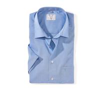 Marvelis Comfort Fit Chemise à manches mi-longues en chambray, Bleu clair, bleu moyen, 42
