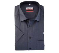 Marvelis Modern Fit Chemise à manches mi-longues en chambray Anthracite - Noir - taille col: 39