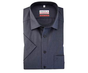 Marvelis Modern Fit Chemise à manches mi-longues en chambray Anthracite - Noir - taille col: 41