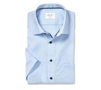 Marvelis New Kent Chemise d'affaires à manches courtes pour homme Coupe moderne Couleur unie, Bleu fumé 13, 42