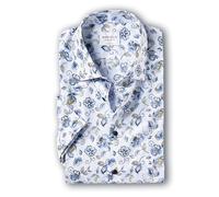 Marvelis New Kent Chemise d'affaires à manches courtes pour homme, coupe moderne, impression rotative, Blanc 00, 42