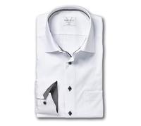 Marvelis New Kent Chemise d'affaires à manches longues pour homme, coupe non ferrée, unie, coupe moderne, Blanc 00, 48