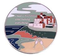 Marvelous Time Ruining Everything Beach House Last Great Dynasty Song Pop Music Star Singer Lyrics Badge à épingle en émail 3,3 cm, 1.3 Inches wide, Émail, émail