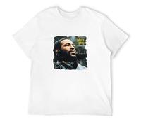 Marvin Gaye Whats Going on T-Shirt Vintage Gift for Men Funny Tee White M