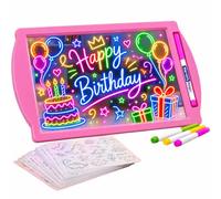 Marvin's Magic Tablette à Dessin Lumineuse Glow Art - Rose - dès 5 ans | Tablette à Dessin Lumineuse, Dessin qui Brille dans le Noir, Jeu Créatif Sans Salir, dès 5 ans