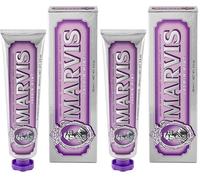 Marvis Dentifrice Menthe-Jasmin, 85ml, Dentifrice aromatisé, Aide à éliminer la plaque dentaire et promouvoir des gencives saines, Fraîcheur durable (Lot de 2)