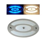 Marvix Plafonnier LED à intensité variable finition miroir avec interrupteur tactile pour caravane, camping-car et bateau 12 V 24 V 6 W