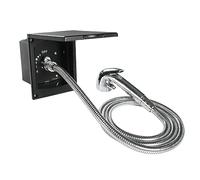 Marvix Prise de douche externe et pommeau de douche à gâchette pour camping-car, caravane, camping-car, boîte à chevaux