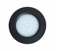 MARVIX Spot LED 12 V 24 V avec interrupteur tactile à intensité variable encastré pour camping-car, caravane, bateau - Noir - Éclairage de plafond - Blanc froid 6000 K (Pack de 1)