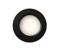 MARVIX Spots LED noirs 12V 24V orientables encastrés pour éclairage de camping-car, caravane, camping-car et bateau (blanc chaud, 3000K) - Lot de 1