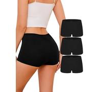 Marvmys Culotte Femme Coton Shorty Taille Moyenne Slip Billet Doux Sport Extensibles Décontracté Boxer sous-Vêtements Lot de Plusieurs Pièces S-XXL