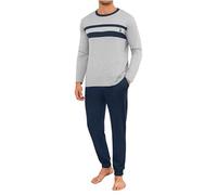 Marvmys Pyjamas en Coton pour Hommes Pyjamas Longs Deux Pièces Loungewear Pyjama Long Automne Et Hiver S-4XL