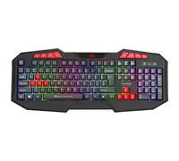 MARVO Clavier Gaming Keyboard rétroéclairé LED filaire Touches multimédias - K602