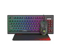 Marvo CM310 EN, RGB gaming keyboard + mouse and mouse pad set, US, gaming, membrane type wired (USB), noir, illuminé