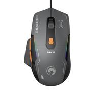 MARVO Duke Souris de jeu RVB 50 - Capteur optique 12 800 DPI, taux d'interrogation de 1000 Hz, 6 boutons programmables, design léger de 68 g et câble tressé