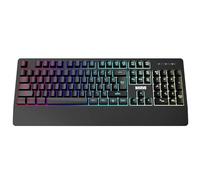 Marvo Membrane filaire K635 104 touches de rétroéclairage arc-en-ciel, 6 modes d'éclairage avec repose-main ergonomique