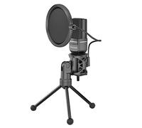 Marvo, pour microphone de streaming, MIC-03, sans réglage de volume, noir, avec support pivotant à 270 °.