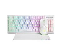 Marvo Scorpion CM310 Loot 30 3 in 1 RGB Wired Gaming UK Layout TKL Keyboard Mouse and Mat Bundle White