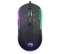 MARVO Scorpion M115 Souris de Gaming USB 2.0 7 Couleurs LED réglable jusqu'à 4000 DPI Capteur Optique de qualité Gaming avec 6 Boutons programmables