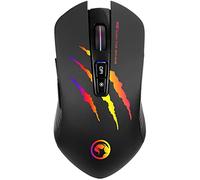 MARVO Scorpion M312 USB RGB Black Programmable Gaming Mouse, Capteur Optique, 7 Boutons