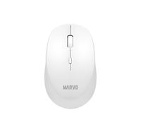 MARVO WM103 Souris sans fil Silent Click Ergonomique 2,4 GHz 800-1600 DPI Blanc