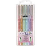 Marvy Uchida Marvy Uchida Le Pen Flex Set Pastel 6 pièces