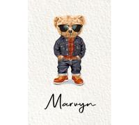 Marvyn: Cahier personnalisé avec prénom Marvyn | Cadeau d'anniversaire pour enfant, garçon, homme, copain ... | Nounours | 110 pages lignée, Petit Format 6x9 pouces (15,24 x 22,86 cm)