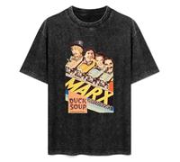 Marx Brothers Bros Duck Soup Groucho Harpo Chico Artists Actors Cinema Unisex T-Shirt Black Mens Top Tee XXL