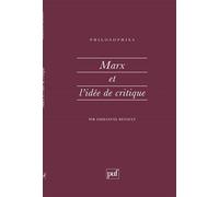 Marx et l'idée de critique