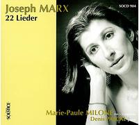 Marx Joseph - 22 Lieder