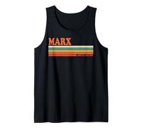 Marx Retro Prénom personnalisé Rayures Vintage Débardeur