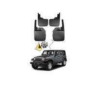 MARXAN 4 Pièces Bavettes Garde Boue de Voiture pour J-eep Wrangler JL JK 2008-2018, Pare-éclaboussures Garde-Boue Avant Arrière Protection Carrosserie Pièces Détachées Auto