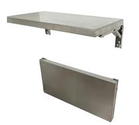 MARXAN Bureau Mural Pliant pour intérieur ou extérieur, 60 cm, 70 cm, 80 cm, 90 cm, 100 cm, 120 cm, étagère Murale Pliante Polyvalente avec Supports pour Un Petit Gain de Place(L50xW50cm/L20xW20in)