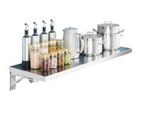 MARXAN Table Pliante en Acier Inoxydable 304, Table Murale Pliante pour Petits espaces, établi Mural Pliable pour Bar de Petit-déjeuner, Plusieurs Tailles en Option(L70xW35cm/L28xW14in)