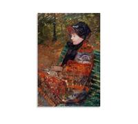Mary Cassatt Masterpiece Poster décoratif Portrait d'automne de Lydia Cassatt Décoration d'intérieur Peinture à l'huile Toile Papier peint Photos 60 x 90 cm