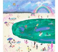 Mary Donald - imprimé "Days Like These" PM9126 (30 cm x 30 cm) (couleur crème/bleu/vert)