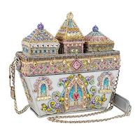 Mary Frances Handbag, Castles in The Air Crossbody Sac à Main Femme, argenté
