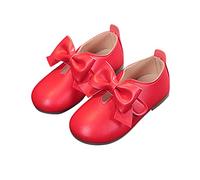 Mary Jane Chaussures basses pour fille élégantes princesse Chaussures plates avec nœuds Chaussures de mariage Chaussures d'école Chaussures en cuir Chaussures de costume Ballerines Chaussures de fête
