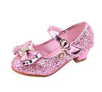 Mary Jane Chaussures basses pour fille - Paillettes - Chaussures de princesse élégantes - Chaussures à talons hauts - Chaussures de mariage - Chaussures de soirée - Chaussures à talons - Chaussures
