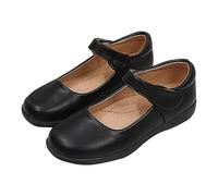 Mary Jane Chaussures d'école plates pour enfants et filles - Chaussures en cuir - Boucle réglable - Chaussures basses légères - Semelles antidérapantes - Chaussures de randonnée respirantes pour