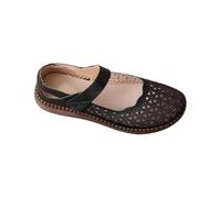 Mary Jane Chaussures pour femme Mocassins plats en cuir creux Chaussures de loisirs Bout rond Appartements Bouche plate Japonais Mignon Lolita Princesse Chaussures Femmes Mary Janes Chaussures basses