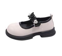 Mary Jane Chaussures pour Filles : Chaussures de Princesse Rondes Chaussures Vêtements Enfants Ballerines avec Boucle Réglable Chaussures de Vêtements Plates Chaussures Enfants Semelle Antidérapante